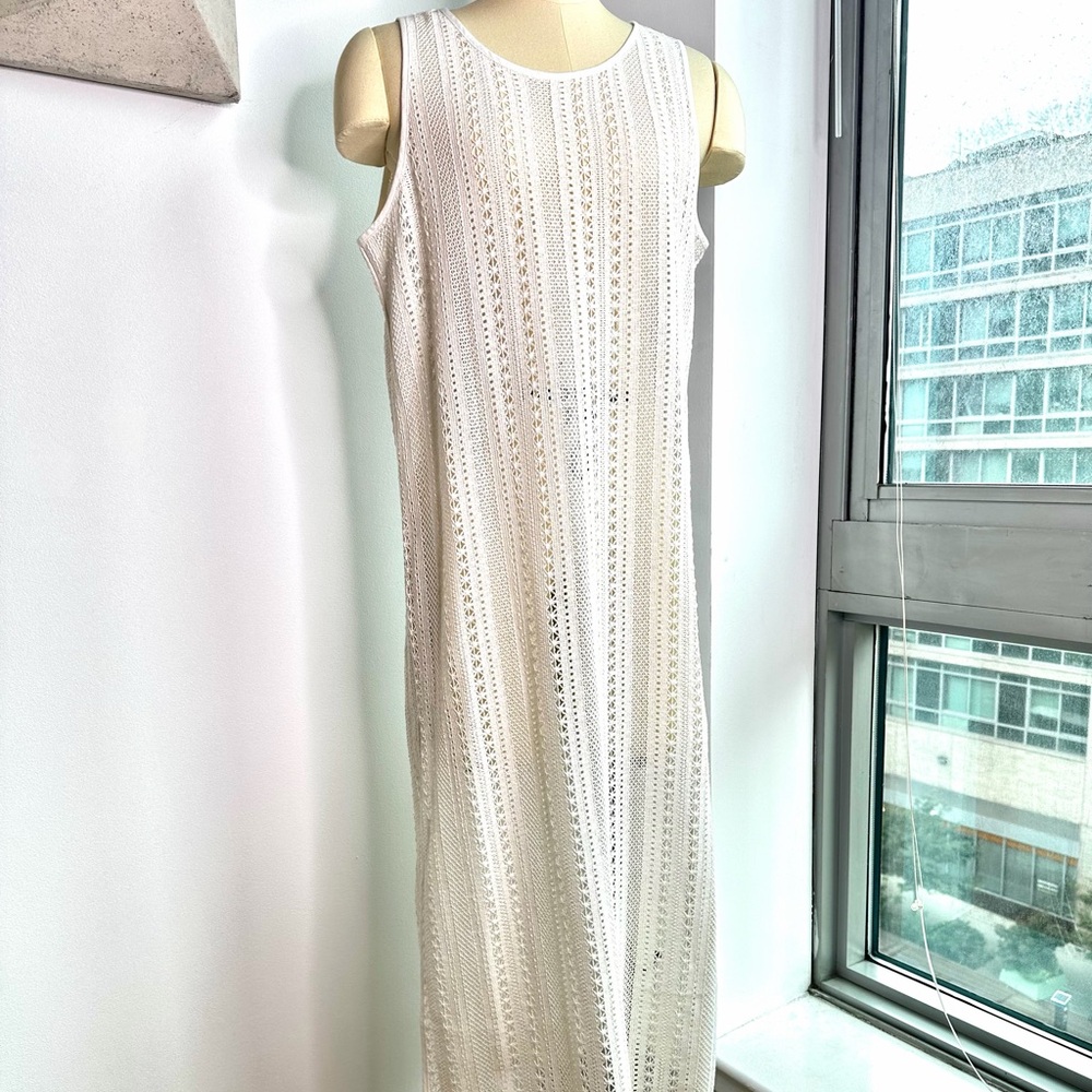 J. Crew Cream Sleeveless Maxi Dress